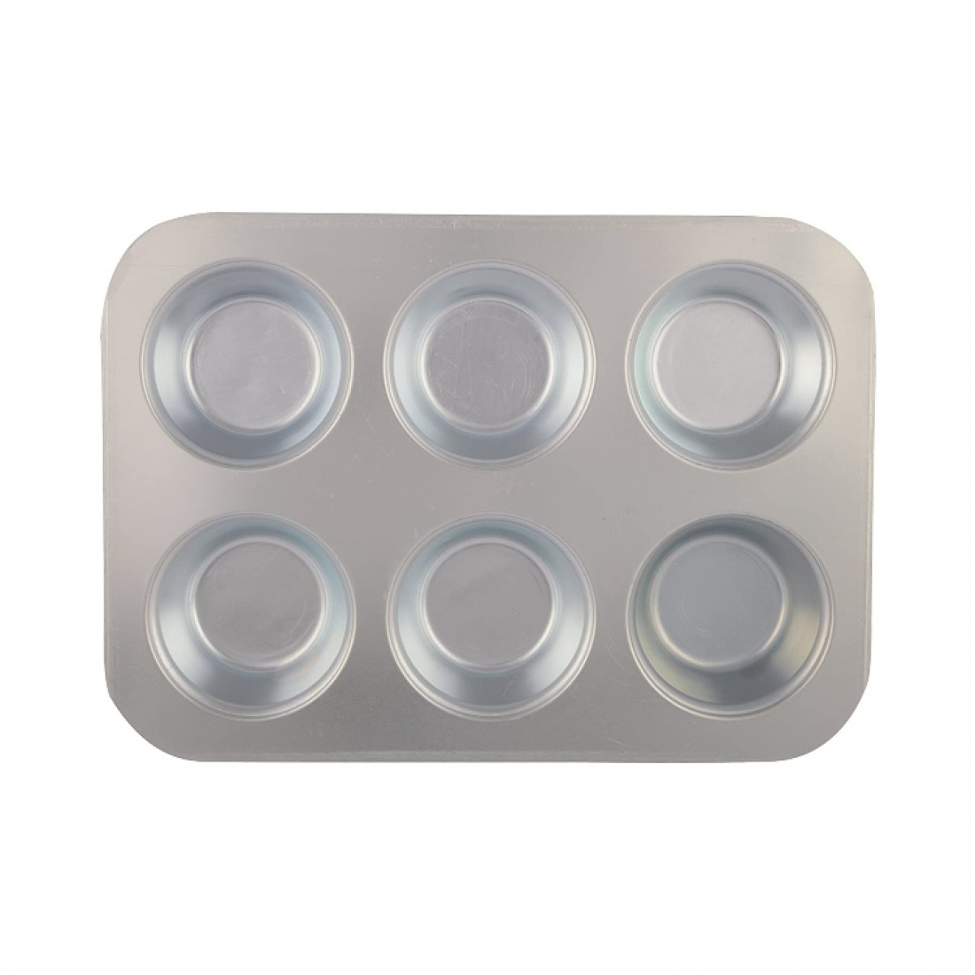 ALUMINIUM MUFFIN MOULD 6 CAVITY
